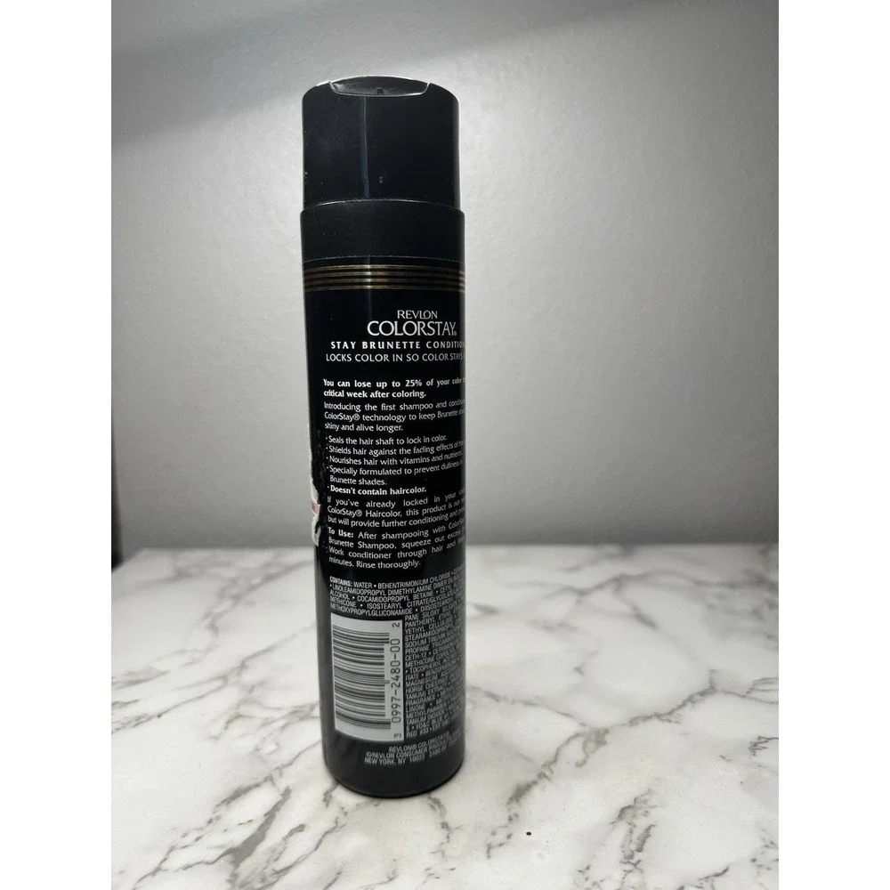 Vtg 90's Revlon Colorstay Stay Brunette Conditioner‎ Color Treated Hair 10oz